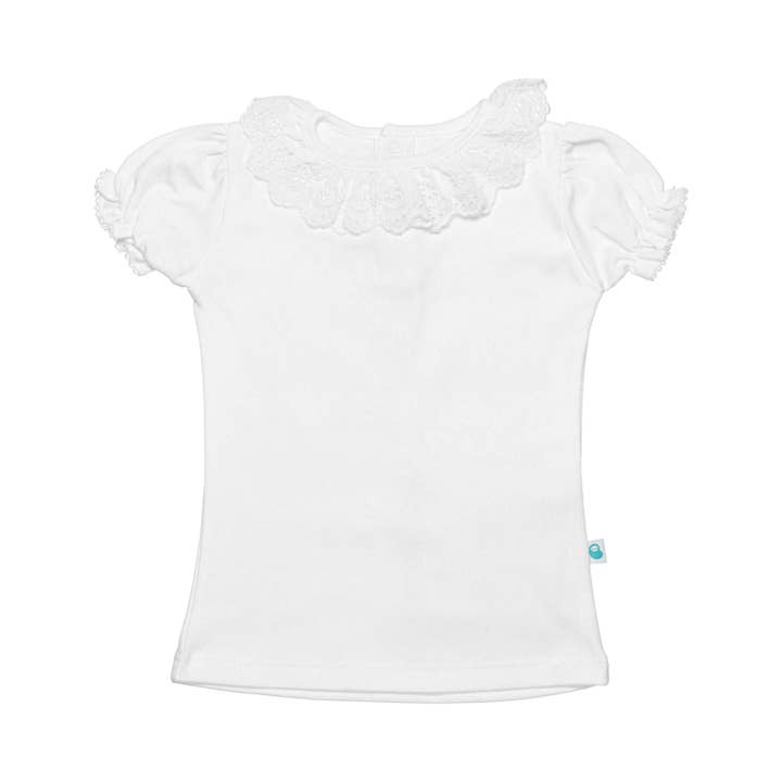 Bean Baby Clothes - Wholesale T-Shirt - Kids - Baby Cotton Shirt with English Embroidered Collar in Point