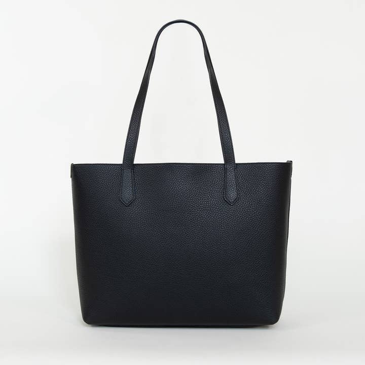 MODHER – wholesale Bärkasse - Dam – Stor läder Tygväska Svart & Röd Interiör6