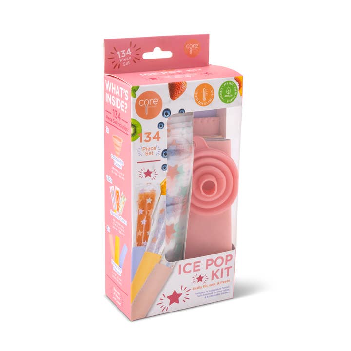 134pc Neo/Disp Ice Pop Sleeves - Stars for wholesale by Core Home