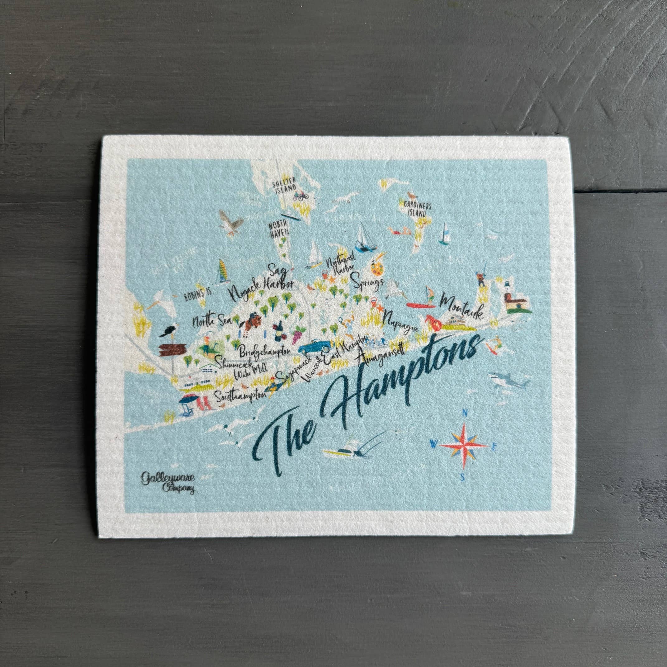 Galleyware - Vente Torchon - Serviette suédoise The Hamptons1