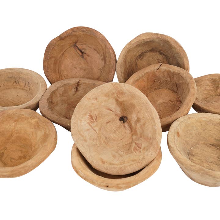 My Amigos Imports - Wholesale Candle holder - NFC-Not For Candles-WH4-Mini Round Bowl-5-6 inches-Raw