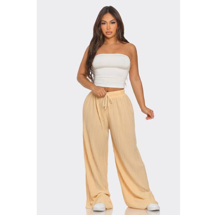 LOVE SENSE - Wholesale Pants - Women's - PLISS PANTS19