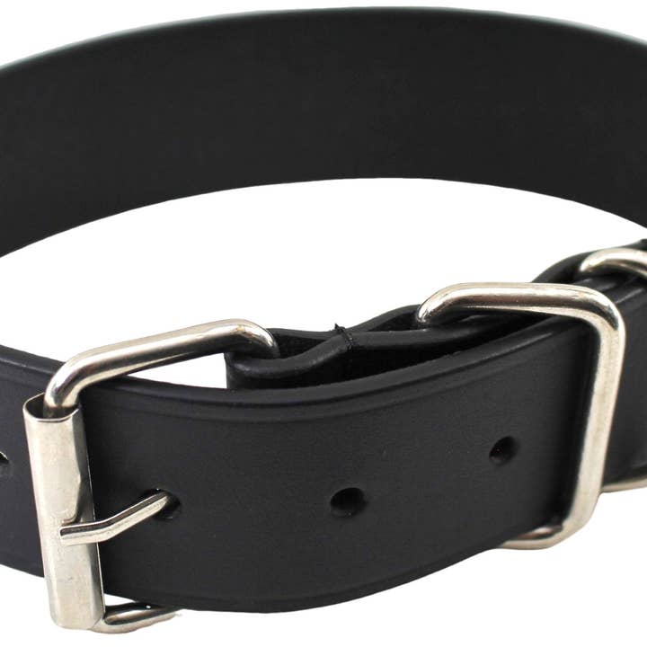 Quality Full Grain Leather Dog Collar. Width: 40mm. Colours: Black or Brown. for wholesale on Faire16