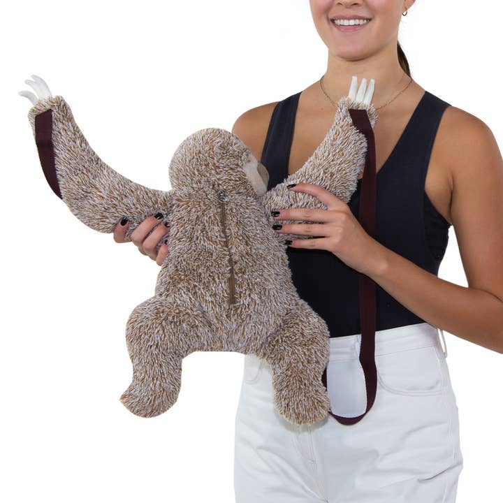 COMECO INC - Wholesale Backpack - Women's - Sloth Furry Backpack7