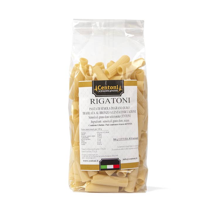 Pasta Centoni - Lorè S.r.l. - Wholesale Pasta - Rigatoni 500 g (bronze-drawn)0