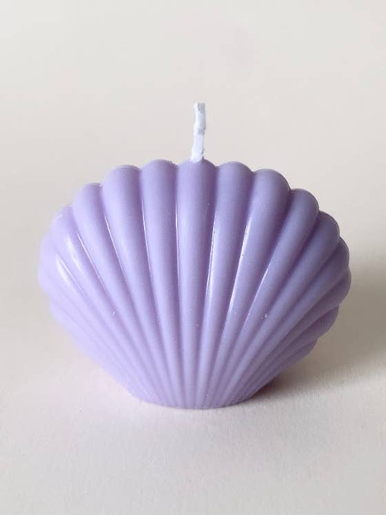 Purple Mini Shell Candle for wholesale by The Ambient Company