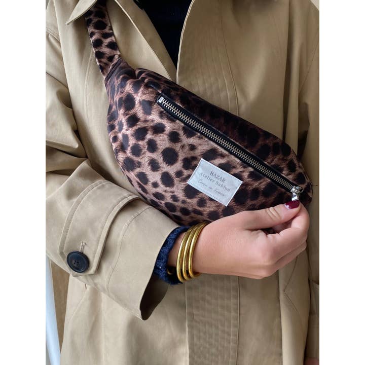 Bazar Atelier Sablon – wholesale Belt bag – Women’s – Banana - Leopard Hair Battery1