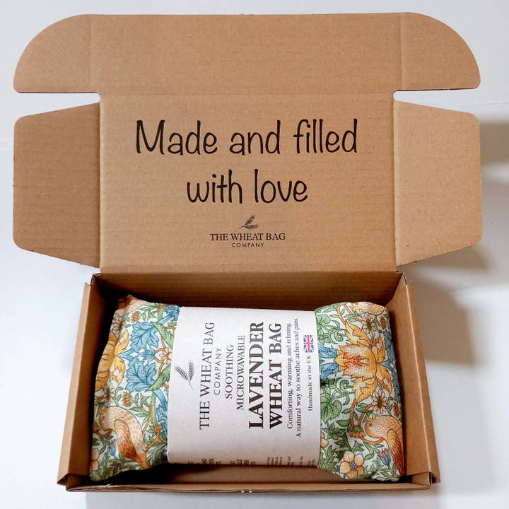 The Wheat Bag Company – wholesale Hot/cold compress – William Morris Strawberry Thief Sky Cotton Wheat Bag3