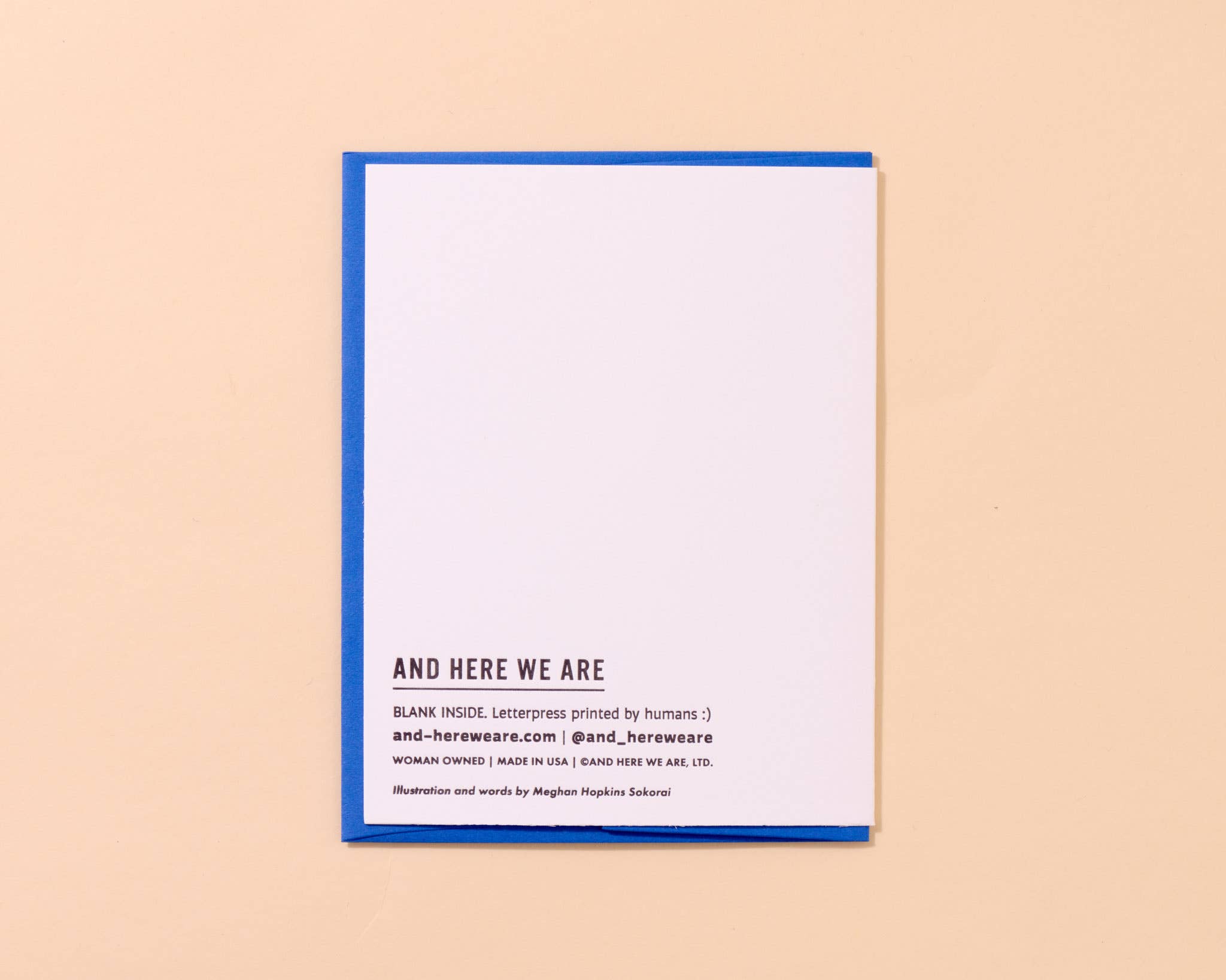 And Here We Are - Wholesale Everyday Greeting Card - Murder True Crime Halloween Crows Letterpress Greeting Card- Made in USA2