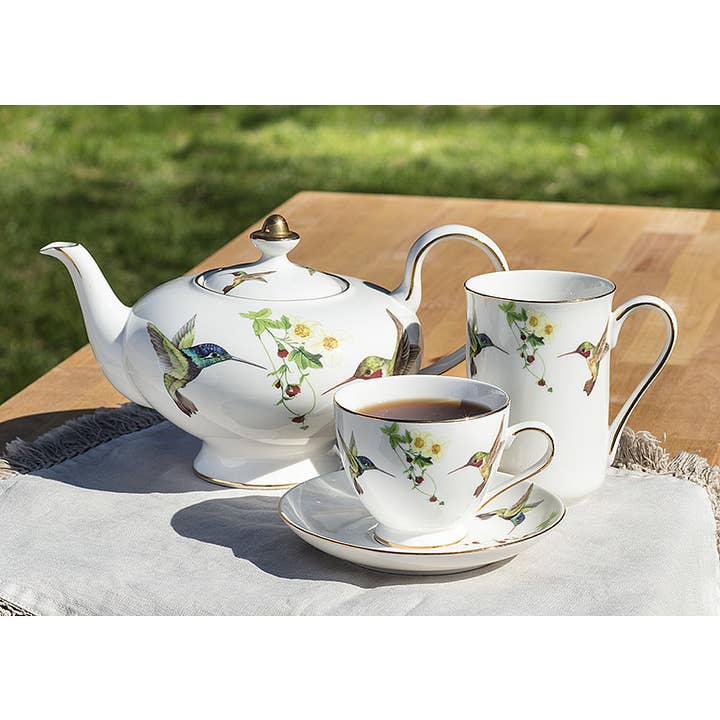 Abbott - Wholesale Tea Set - Hummingbird Cup&Saucer-2.5"H(6.5oz)-3873
