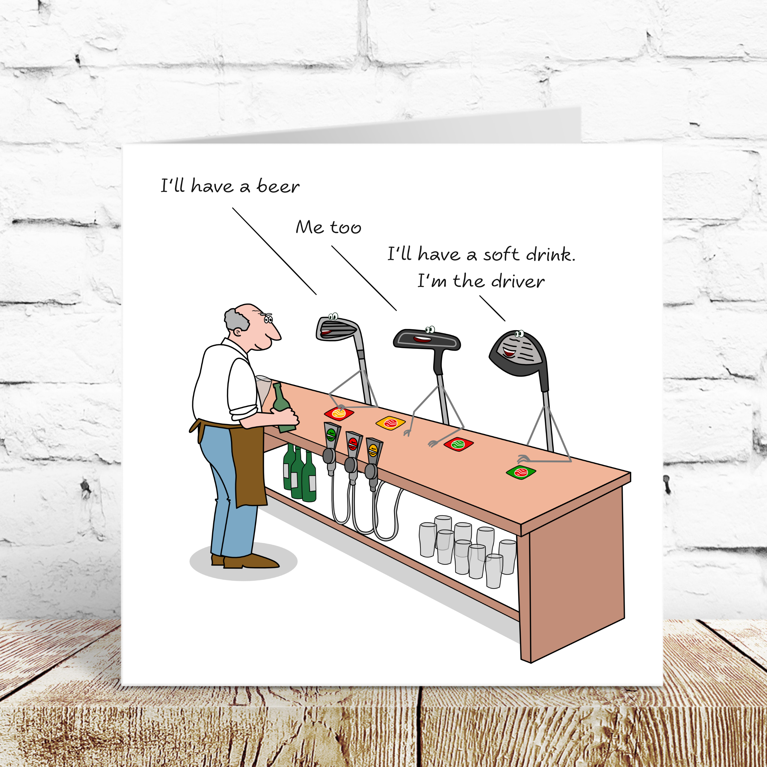 Swizzoo Cards – wholesale Birthday card – Funny Golf Birthday Card for Golfing Friend or Family Humorous Sports Joke1