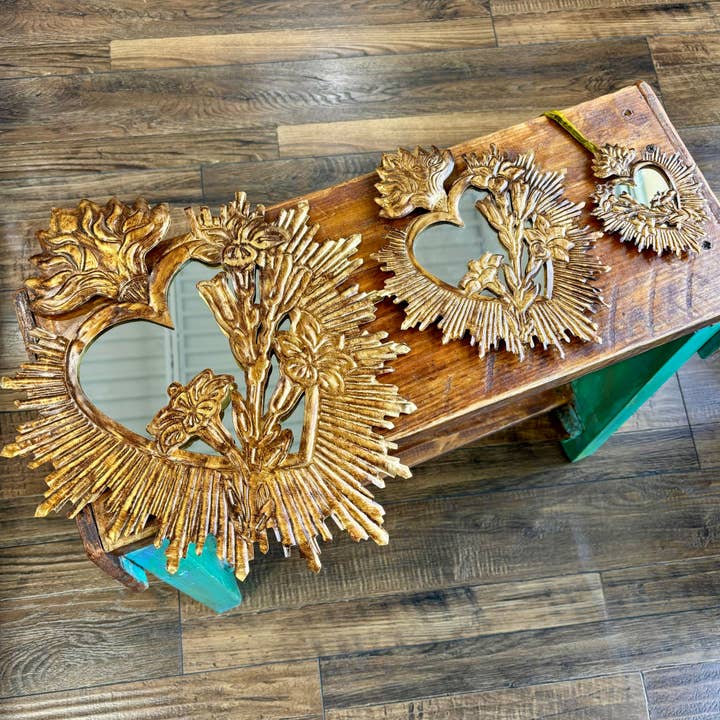 Love and Honor Jesus LLC - Wholesale Wall Mirror - Tin Chaste Heart of St Joseph Mirror