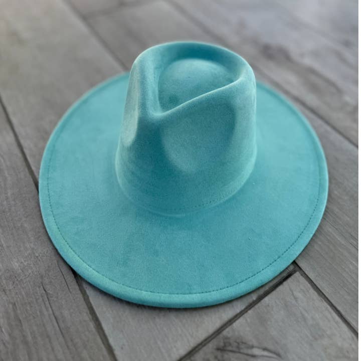 Queens INC - Wholesale Fedora - Women's - Vegan Suede Wide Brim Rancher Hat 17