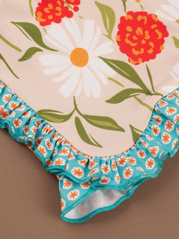 Marie Nicole Clothing - Wholesale Top & Short Set - Kids - Daisy Janes Ruffle Trim Outfit9