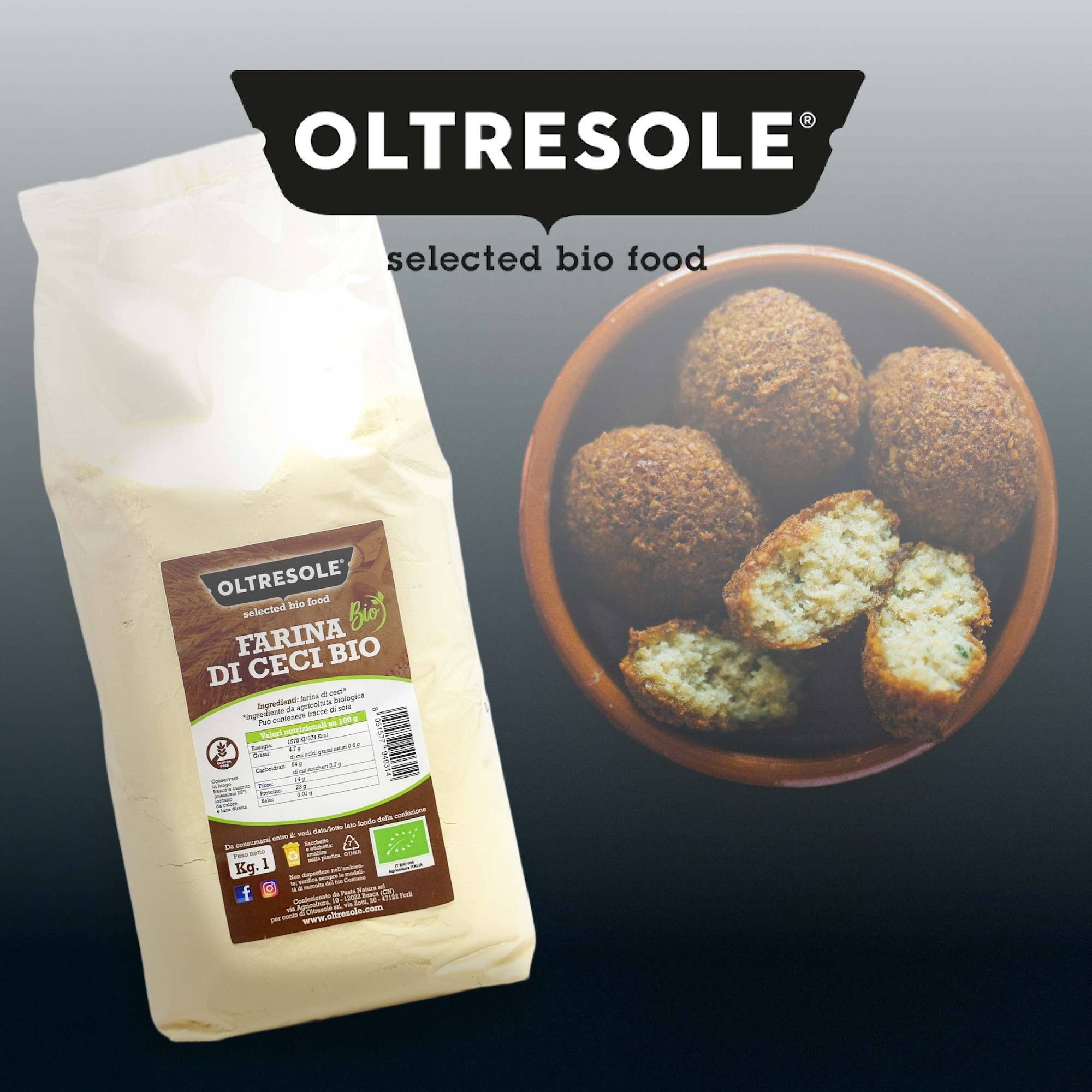 Oltresole - Wholesale Gluten-Free Flour - ORGANIC CHICKPEA FLOUR 1 Kg6