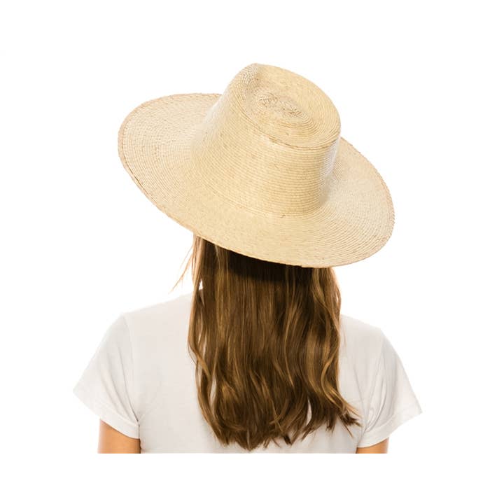 DNMC - Wholesale Straw Hat - Women's - Mexican Palm Leaf Straw Rancher Hat - Flat Brim6