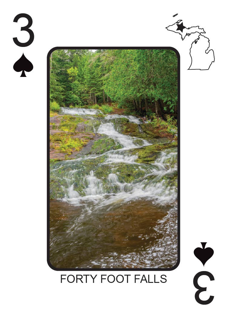 Phil Stagg Photography - Wholesale Playing Cards - WATERFALLS OF MICHIGAN - Playing Cards - Euchre Friendly4