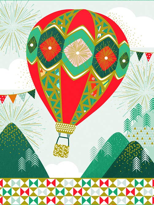 2562-23810 -Arabesco Balão de ar quente por atacado de Multi Técnica de Papelería SA