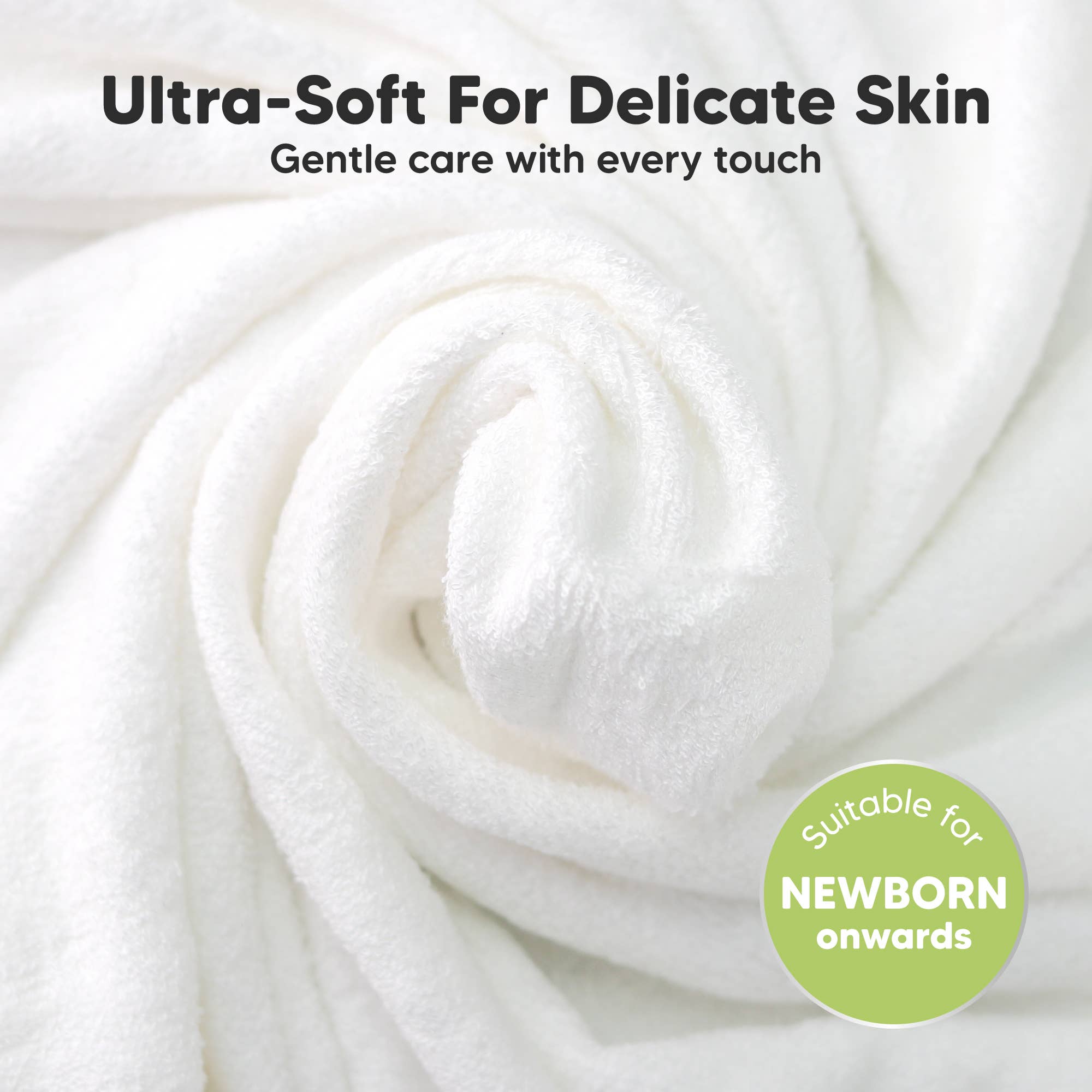 Petals 6-Pack Organic Cami Baby Washcloths for Face & Bath Towels for wholesale on Faire2