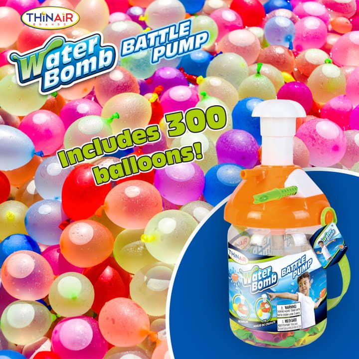 Thin Air Brands - Wholesale Inflatable Toy - Kids & Baby - Water Balloon Battle Pump