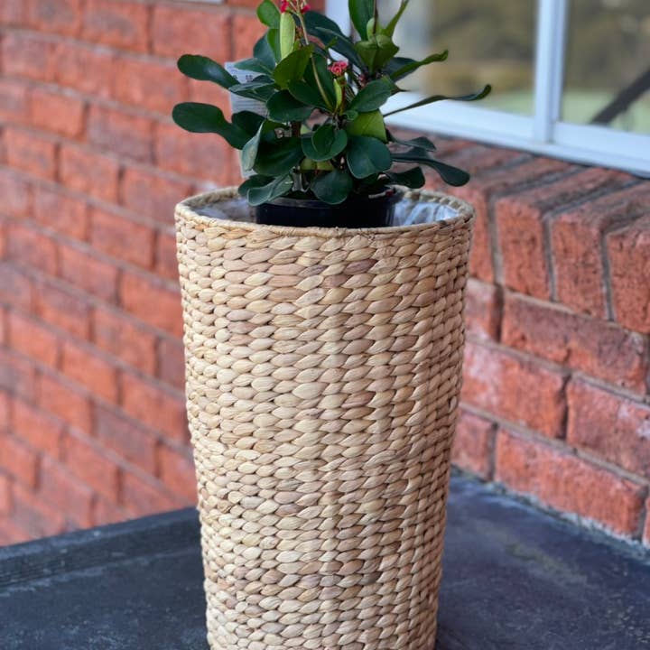 HAMI & CO - Wholesale Plant pot - HMW25 Round High Waterhyacinth Indoor planter with PE liner1