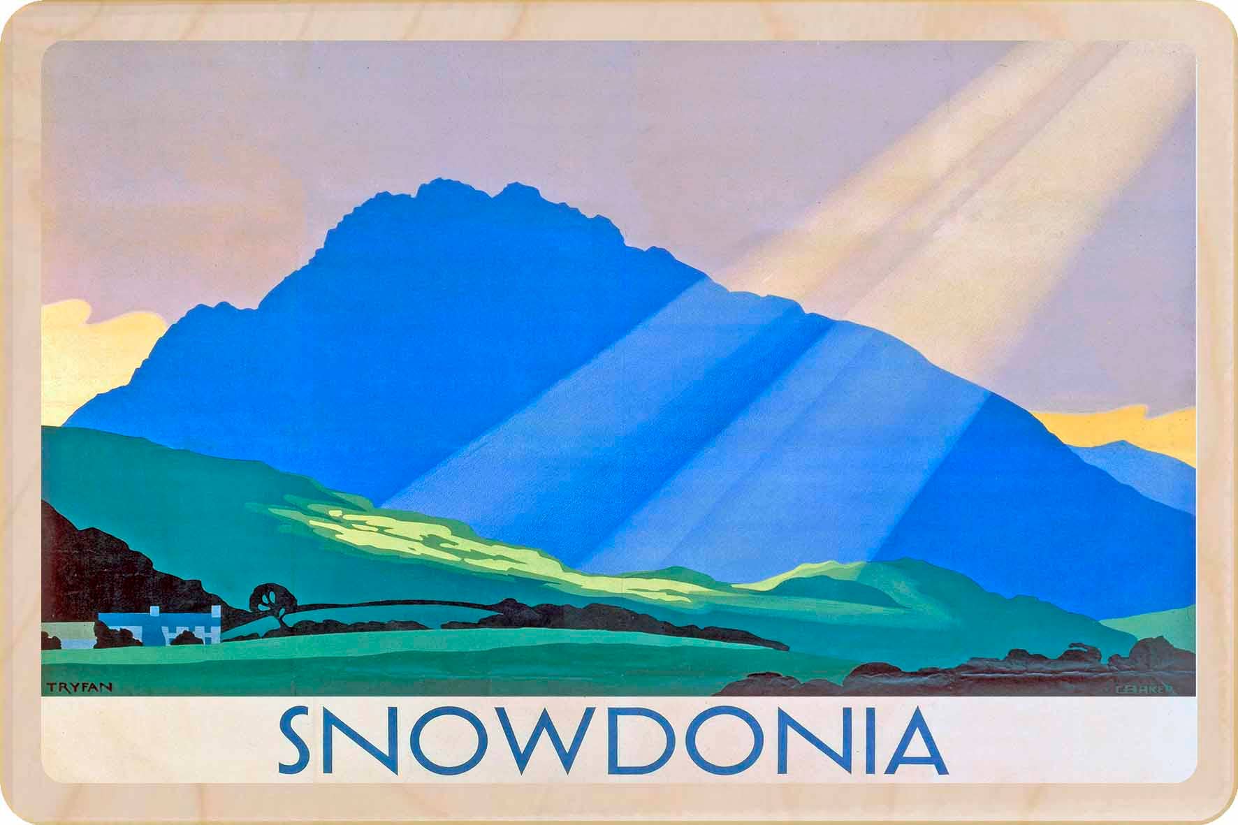 THE WOODEN POSTCARD COMPANY – Postal por atacado – Snowdonia, País de Gales - Cartões e ímanes ecológicos0