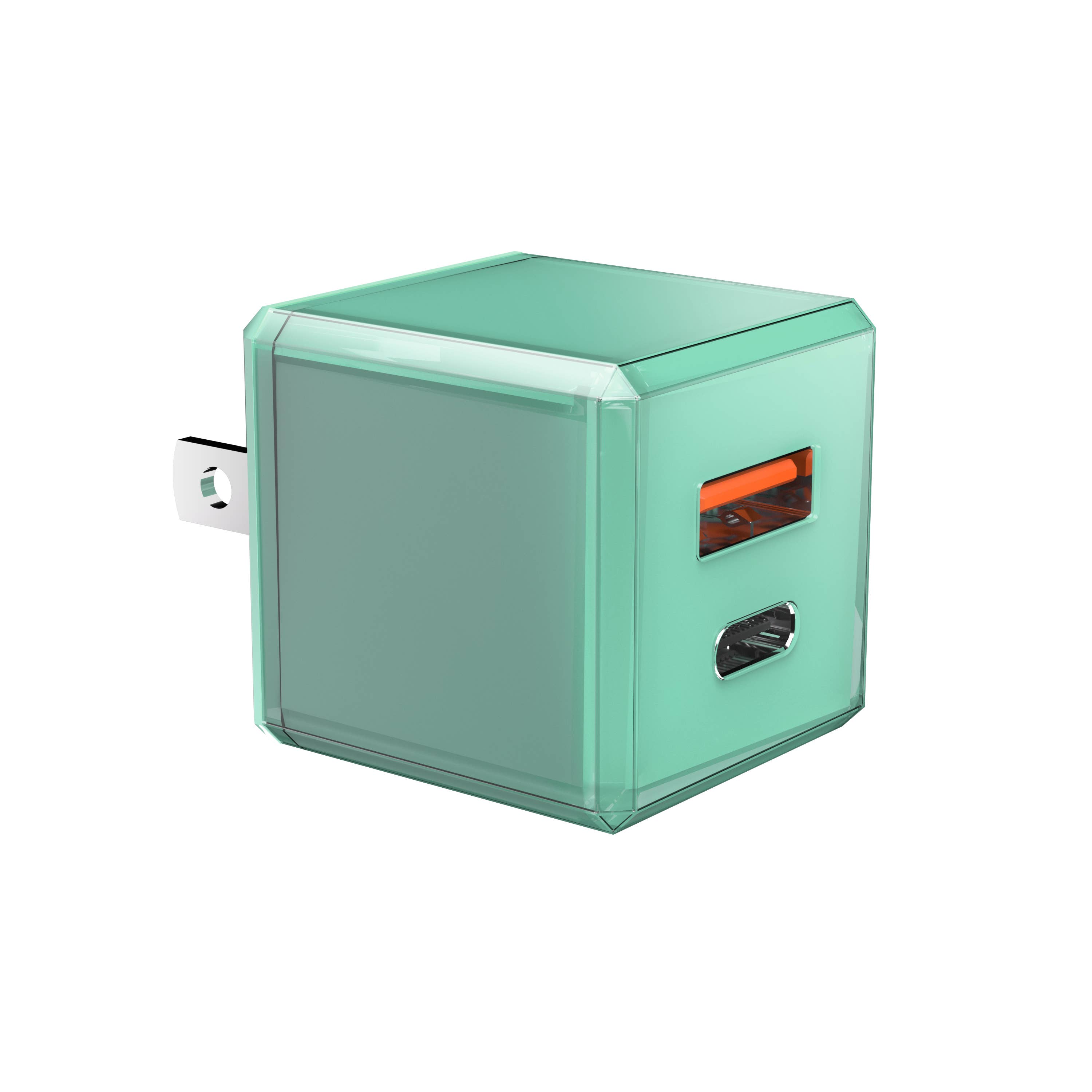 LAX Gadgets - Vente Chargeurs portables - Chargeur mural rapide USB 20 W, design cubique, emballage de vente au détail19