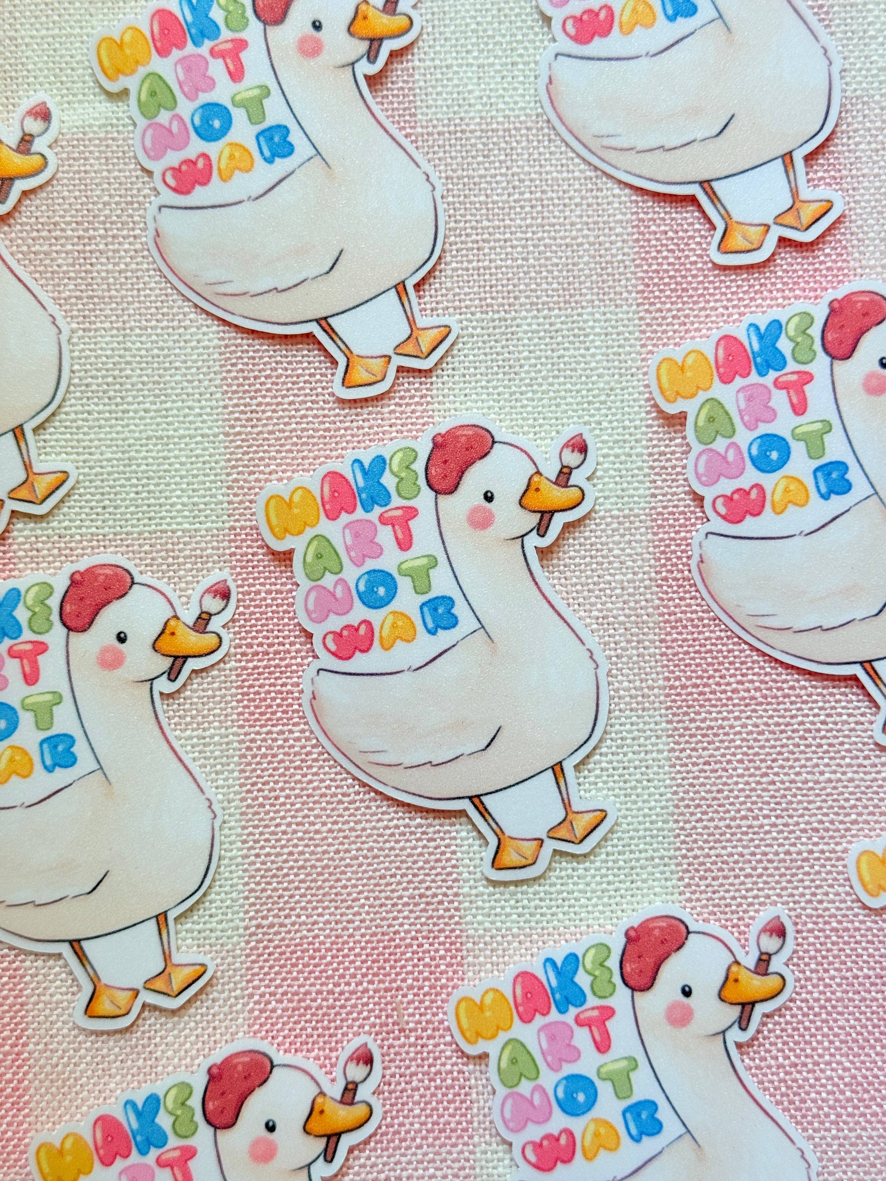 AnnaFloof - Wholesale Sticker - Make Art Not War | Vinyl Sticker0