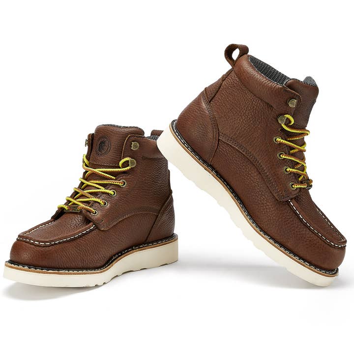 Rock Rooster Footwear - Venta al por mayor Botas - Unisex - Botas de trabajo ROCKROOSTER Walker con cuña impermeables de 6 pulgadas, punta blanda, resistentes al aceite ASTM 2892 con suela Vibram® VAP360II5