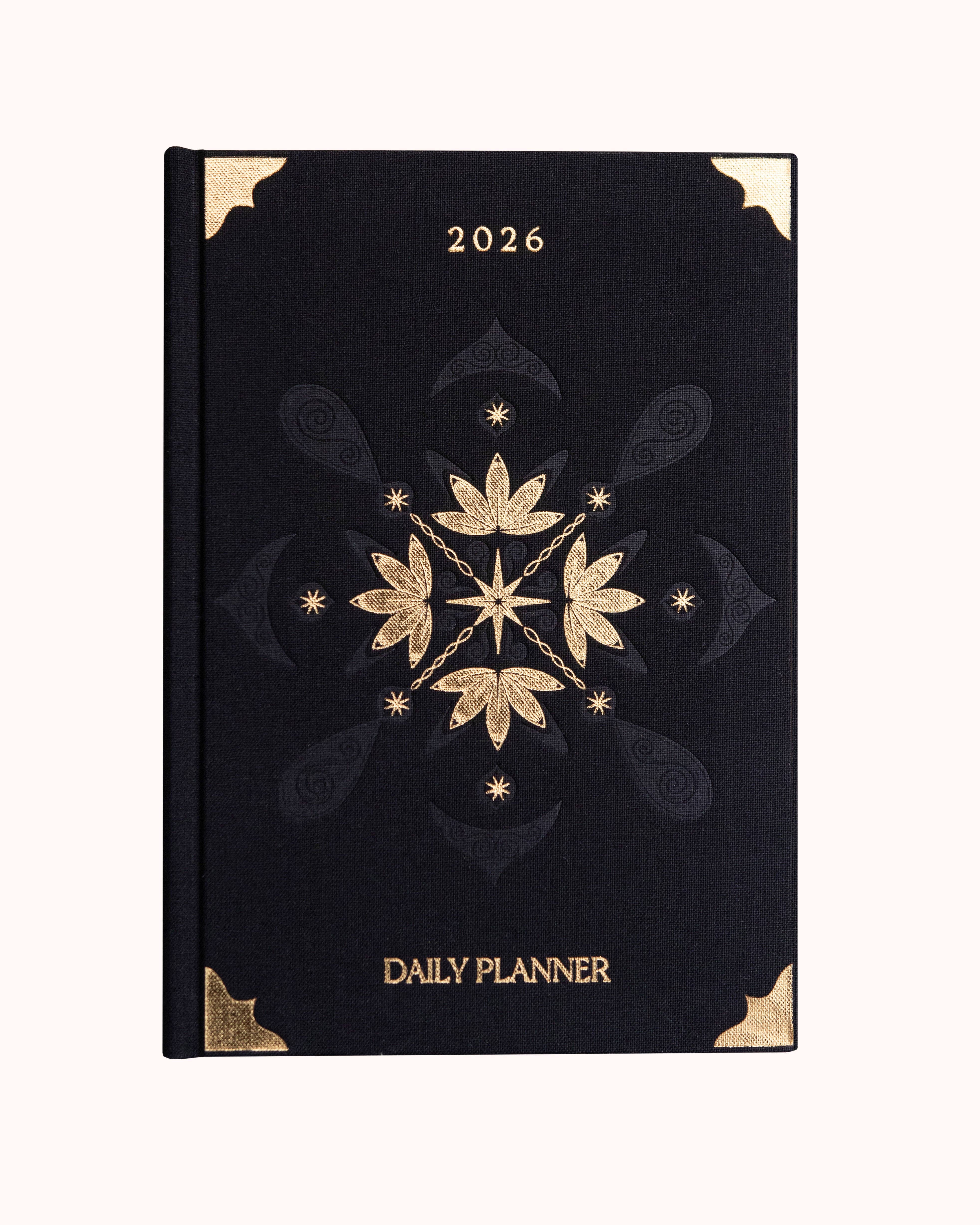 DreamyMoons - Wholesale Planner - Black 2026 Daily Planner - Wholesale0
