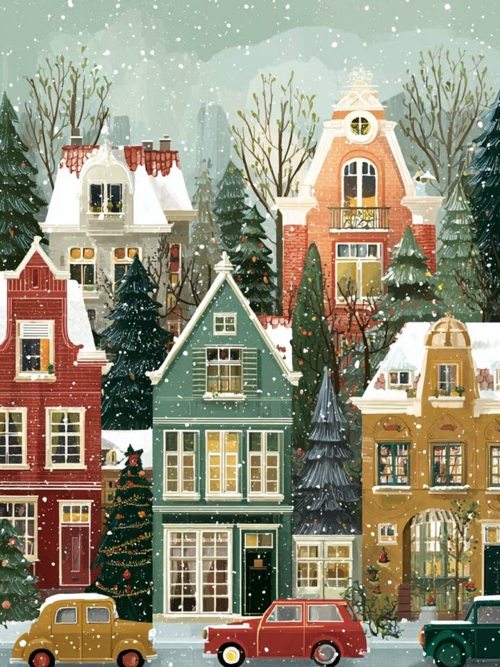 Christmas Village: NO. 2 | Card Fripperies for wholesale by Fripperies