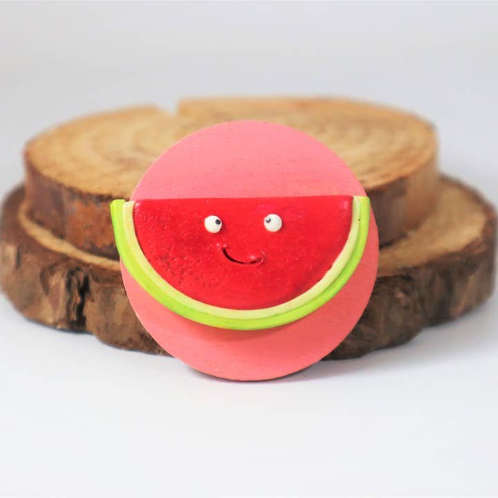 Watermelon Slice Magnet for wholesale by Way Outside Studios