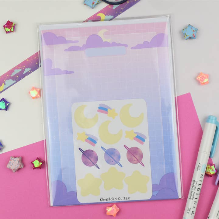 Pastel Dreams Letter Writing Kit for wholesale by Kingsfoil and Coffee Designs