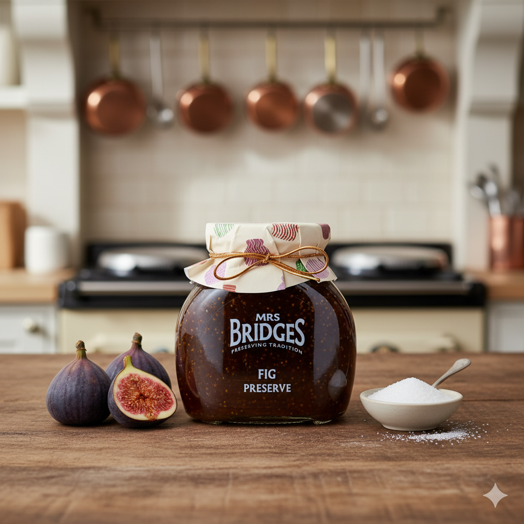 Mrs Bridges - Wholesale Preserves - Fig Preserve Gifting Jar, Jam Spread1