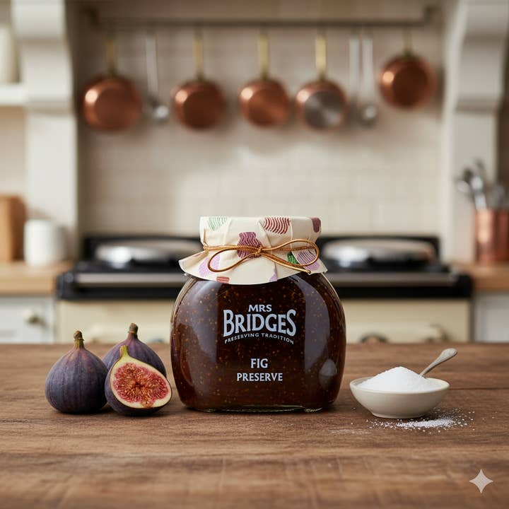 Mrs Bridges - Wholesale Preserves - Fig Preserve Gifting Jar, Jam Spread1