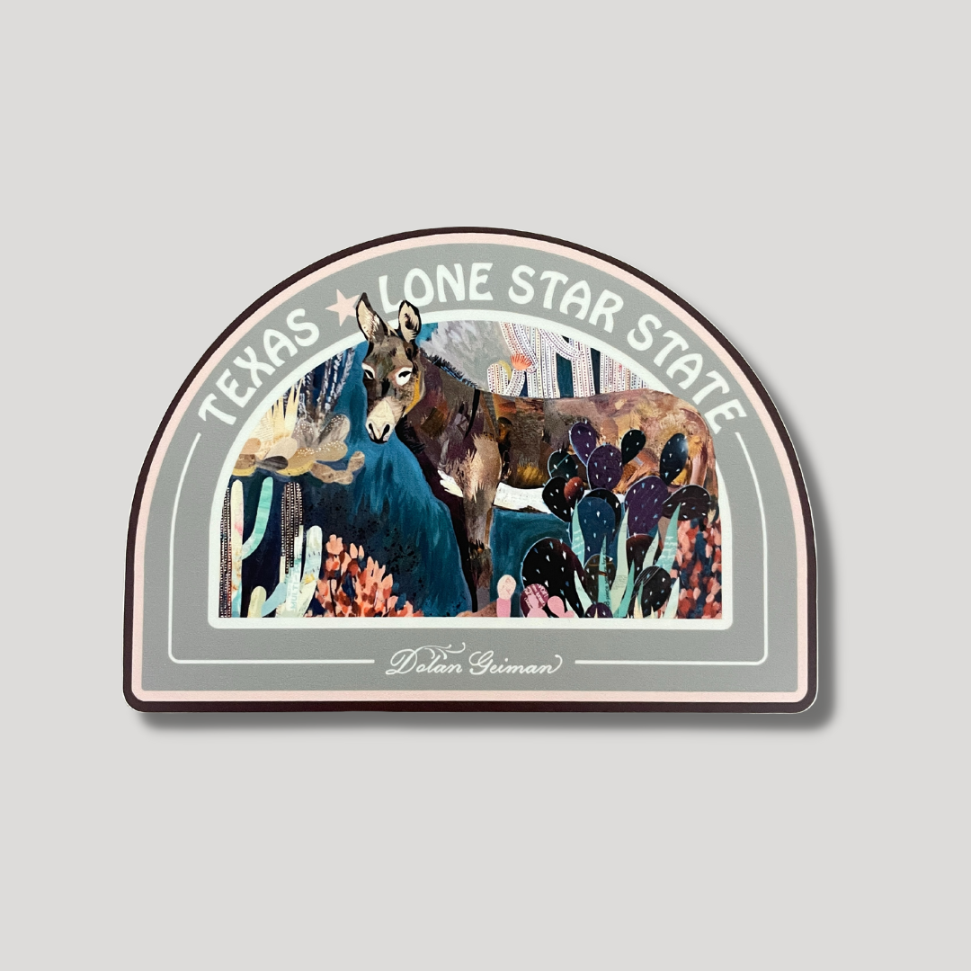 Dolan Geiman - Wholesale Sticker - Sticker | Texas Sticker | Burro Sticker | LONE STAR STATE1
