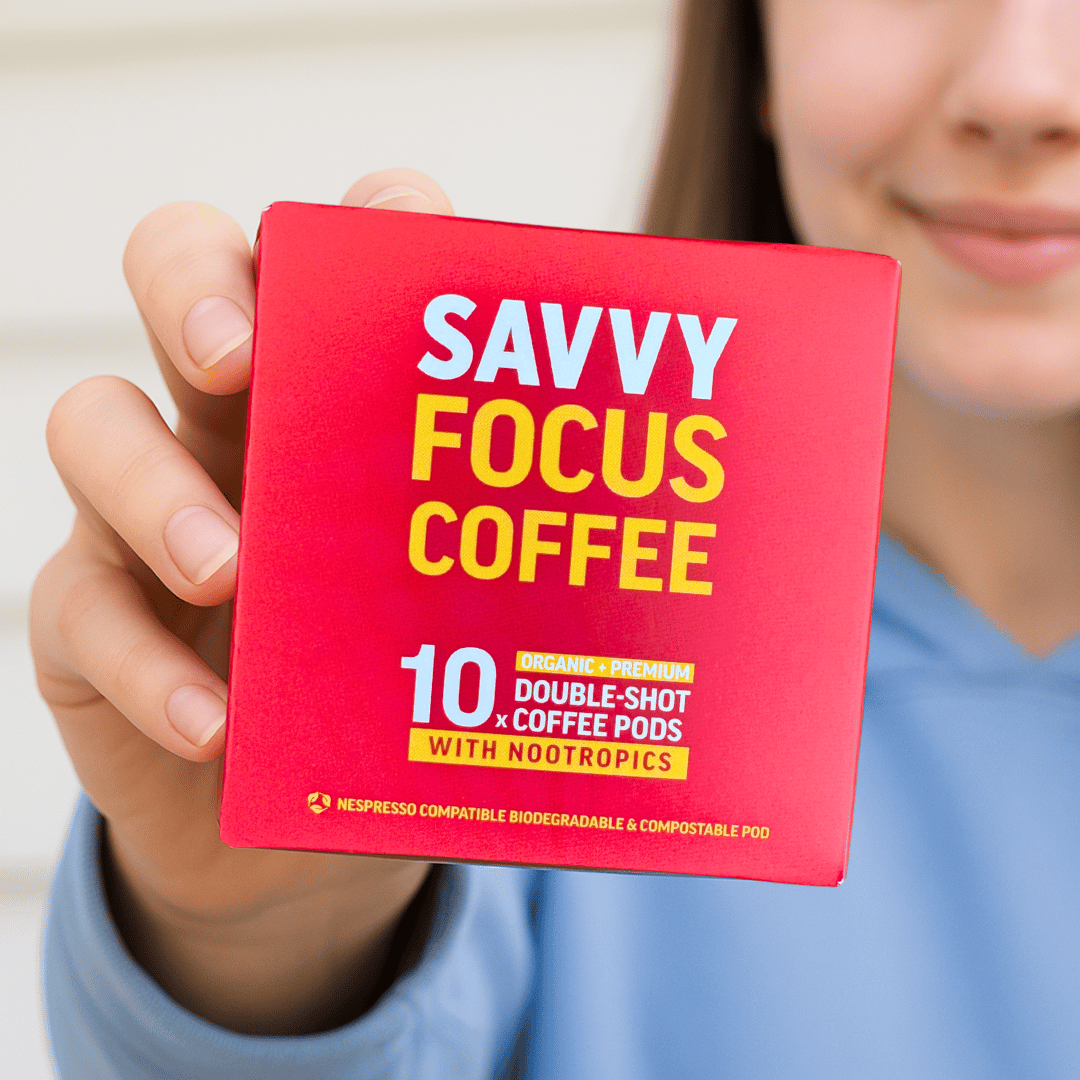 SAVVY BEVERAGES – wholesale Instant coffee/espresso – BIODEGRABLE COFFEE PODS + VITAMINS + NOOTROPICS + ADAPTOGENS8