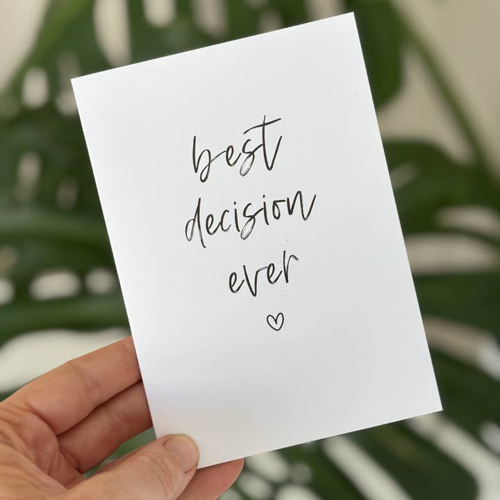 To & From Cards – wholesale Gratulationskort – Bästa beslutet någonsin2