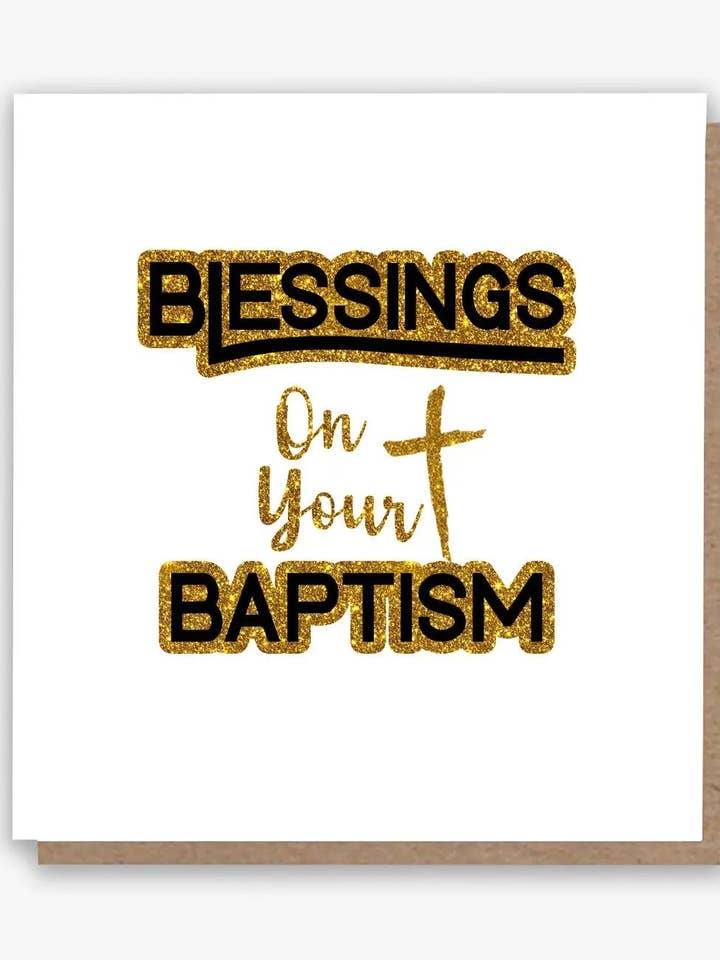 Blessings On Your Baptism Card for wholesale by All Shades