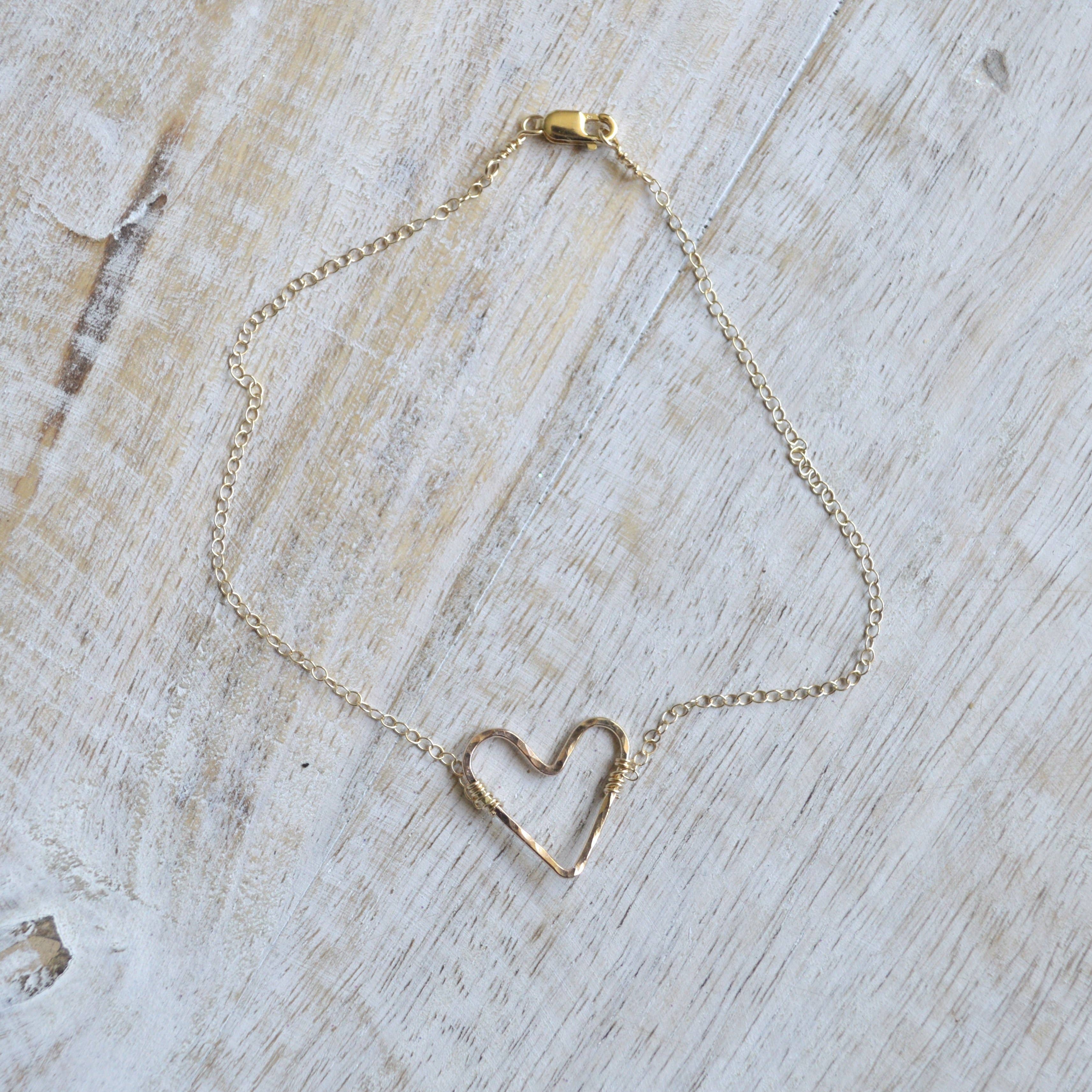 Salty But Sweet – Engroshandel Ankelkæde – Guld Hjerte Ankelkæde