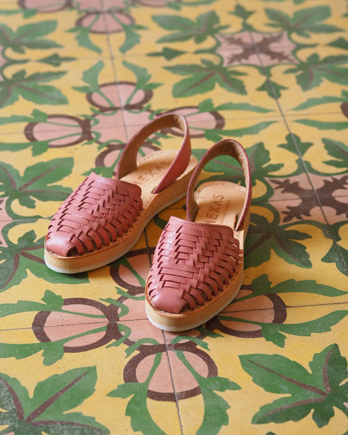 Mexas EU – sandálias - Mulher por atacado – AGAVE - Alpargatas de couro coral com plataforma5