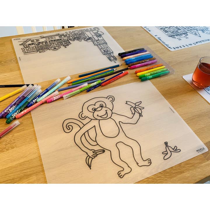 Farvelægningsplade Banan Abe for engroshandel hos Edwali