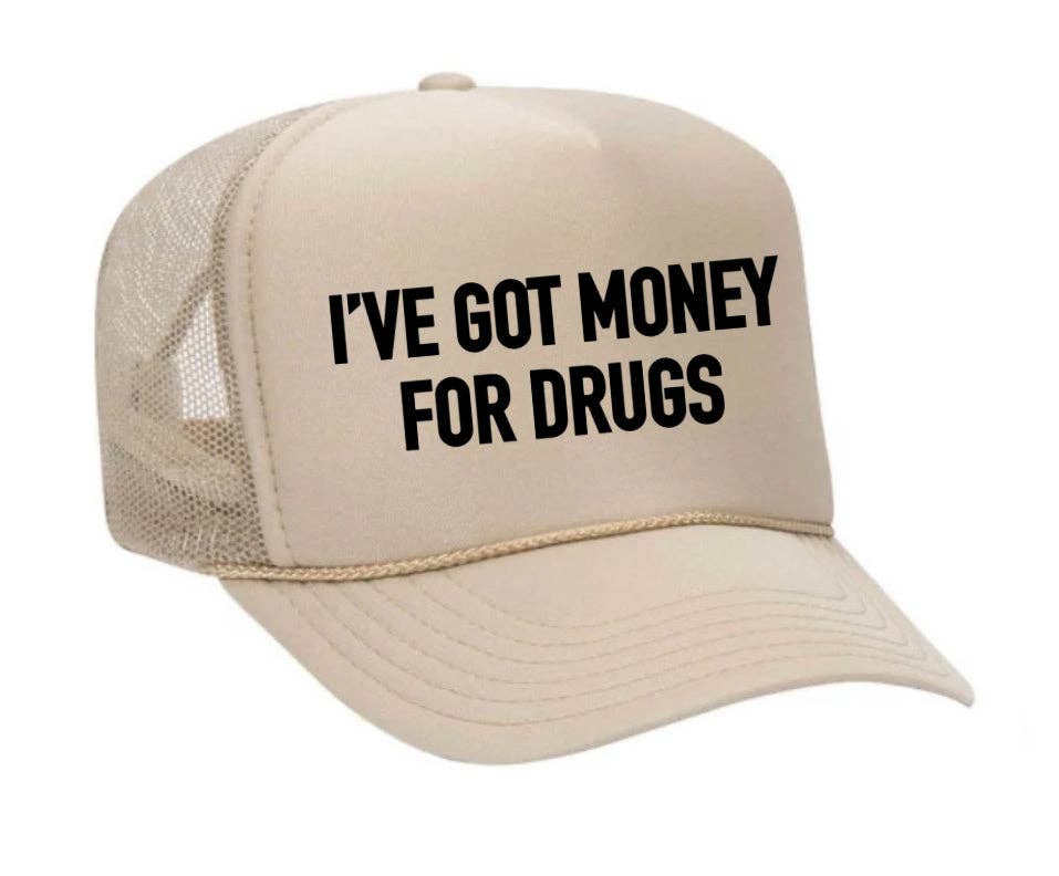 Inappropriate Trucker Hats – Großhandel Trucker-Cap – Unisex – Ich habe Geld für Drugs Trucker Hat23