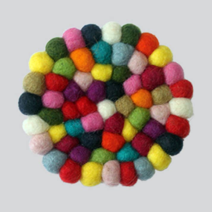 Kathmandu Imports - Wholesale Pillow/Cushion - Kids & Baby - Felt Balls Cushion (10 CM)0