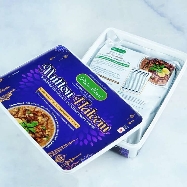 India shopping - Wholesale Shelf Stable Prepared Meal - Pista House Mutton Haleem - 1kg Travel Pack