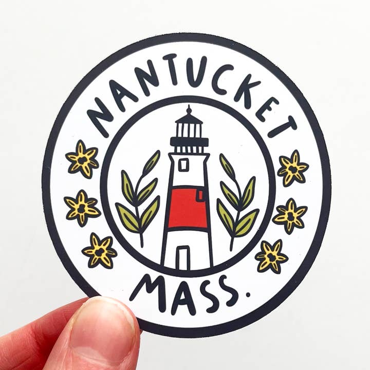 Nantucket Badge klistermärke för wholesale av Keegsie Designs