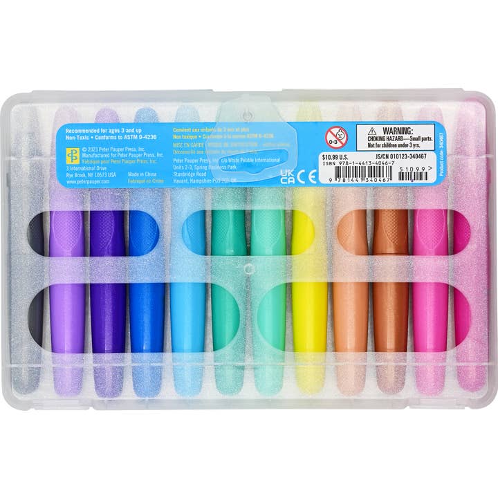 Peter Pauper Press - Wholesale Crayons - Kids & Baby - Studio Series Junior Shimmer Gel Crayons (set of 12)3