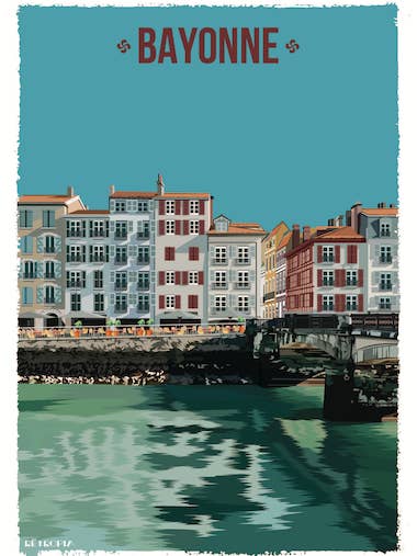 Bayonne 2 30x40 cm per la vendita all'ingrosso da parte di Retropia