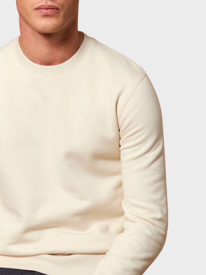 Unisex Organic & Recycled Sweatshirt - Natural Raw for wholesale by Unordinary Apparel