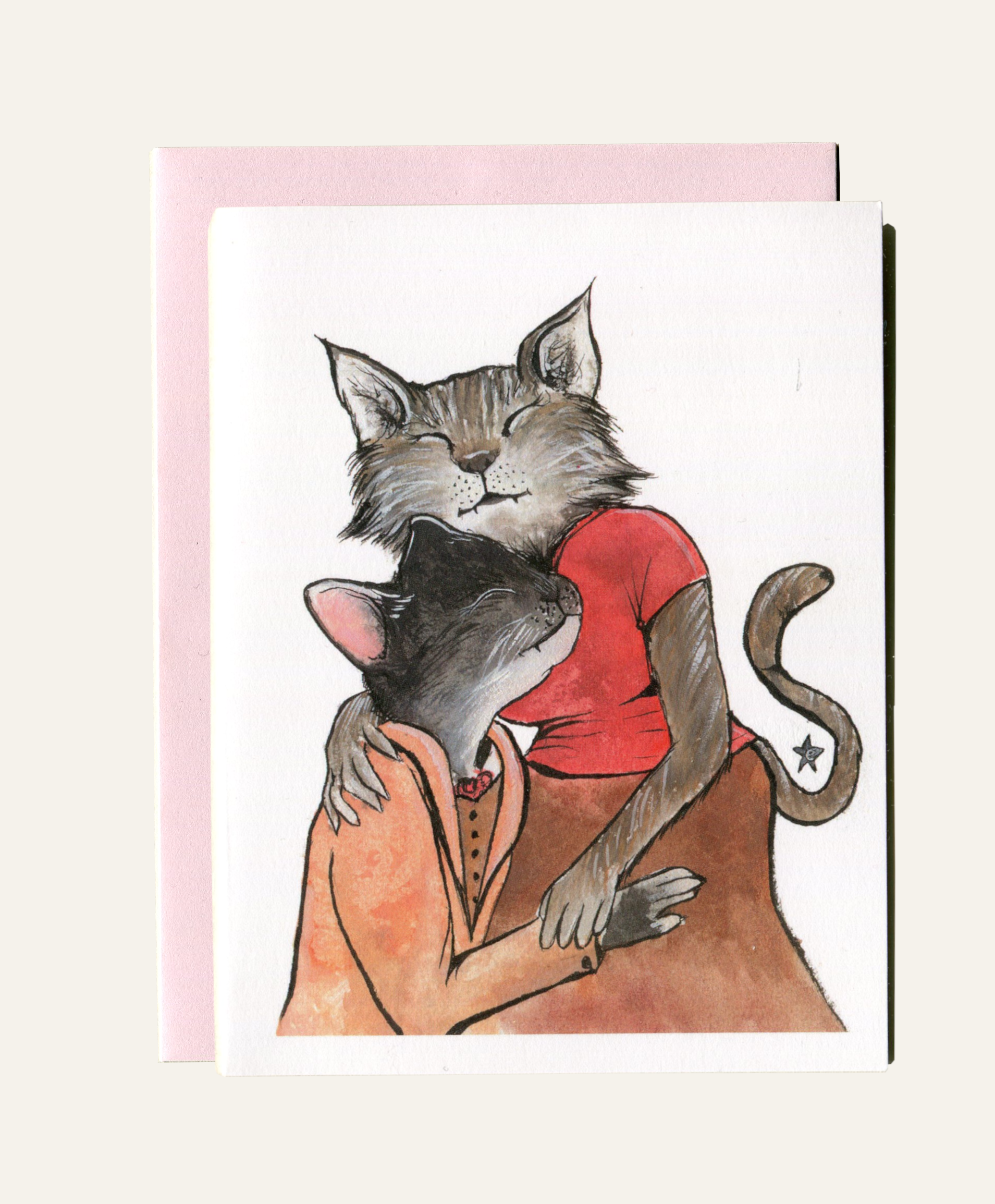 Darling Illustrations - Wholesale Love Card - You're Purrfect - Cat Notecard5
